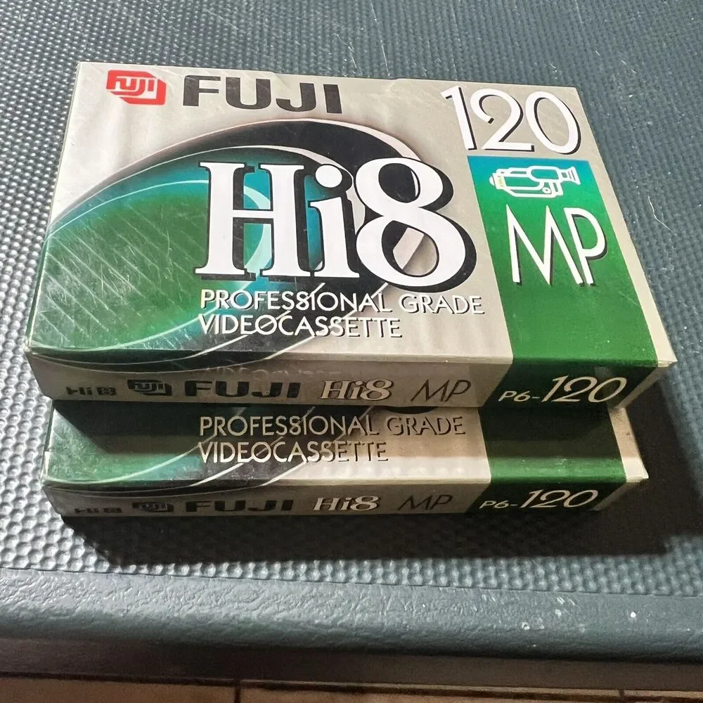 FujiFilm Hi8 MP120 Professional Video Tapes Blank Sealed Lot of 2